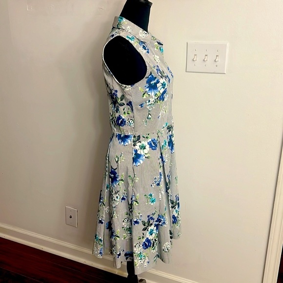 NWT Sandra Darren Floral Cotton Midi, Size 10. - Picture 2 of 9
